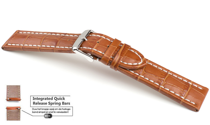 Horlogeband Kalimat WN middenbruin | voor Asus ZenWatch 