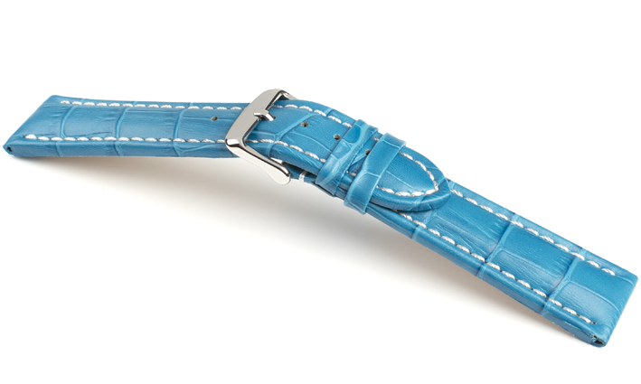 Horlogeband Kalimat WN turquoise | voor Fortis 