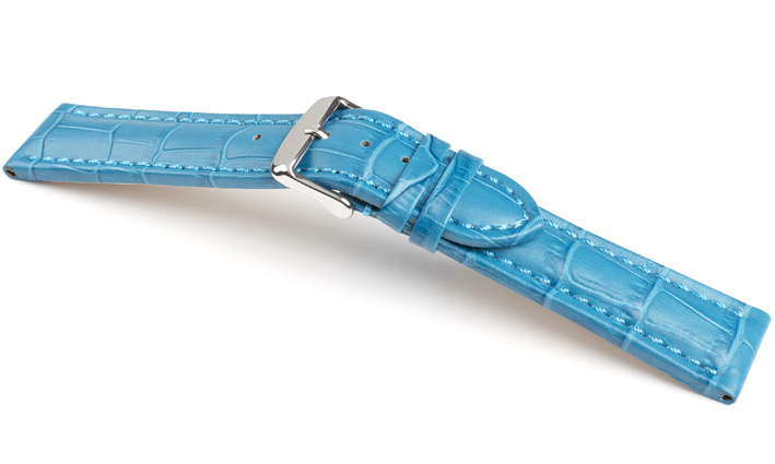 Horlogeband Kalimat turquoise | voor Leer