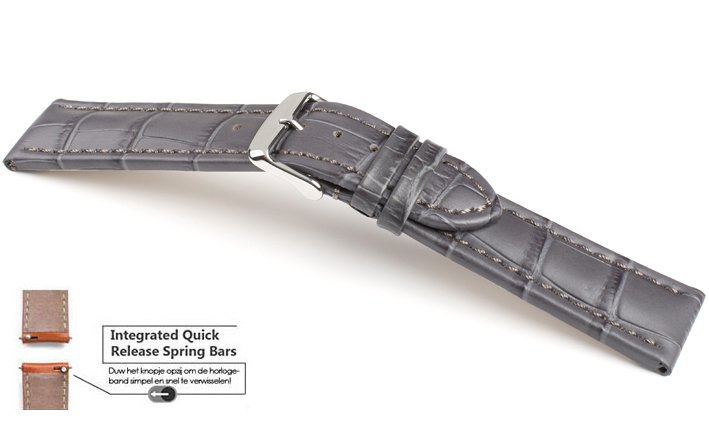 Horlogeband Kalimat grijs | voor Fossil Q 