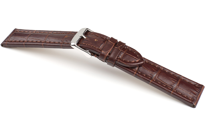 Horlogeband Kalimat donkerbruin | voor Tissot 