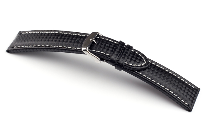 Horlogebandje Carbon wit | voor Tissot 