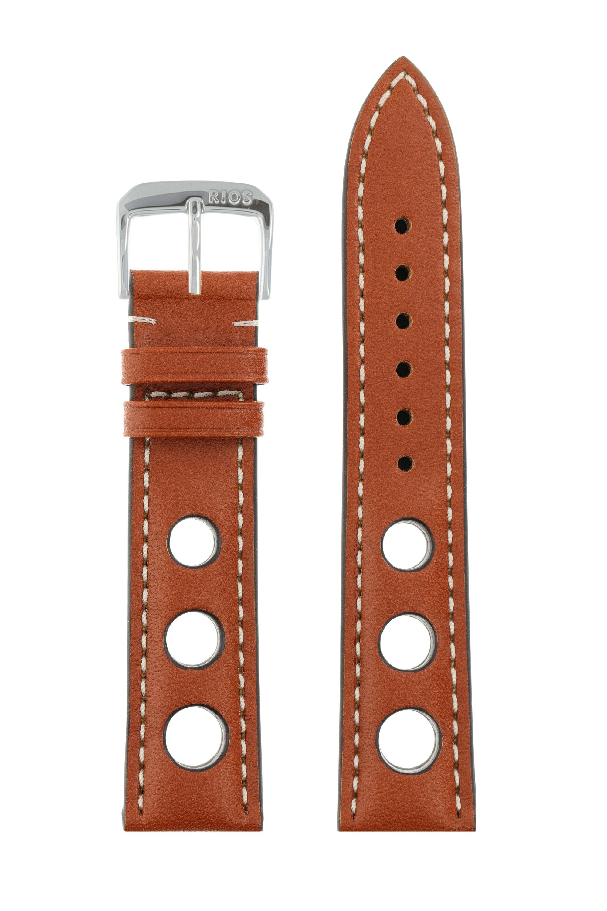 horlogeband 22mm leer