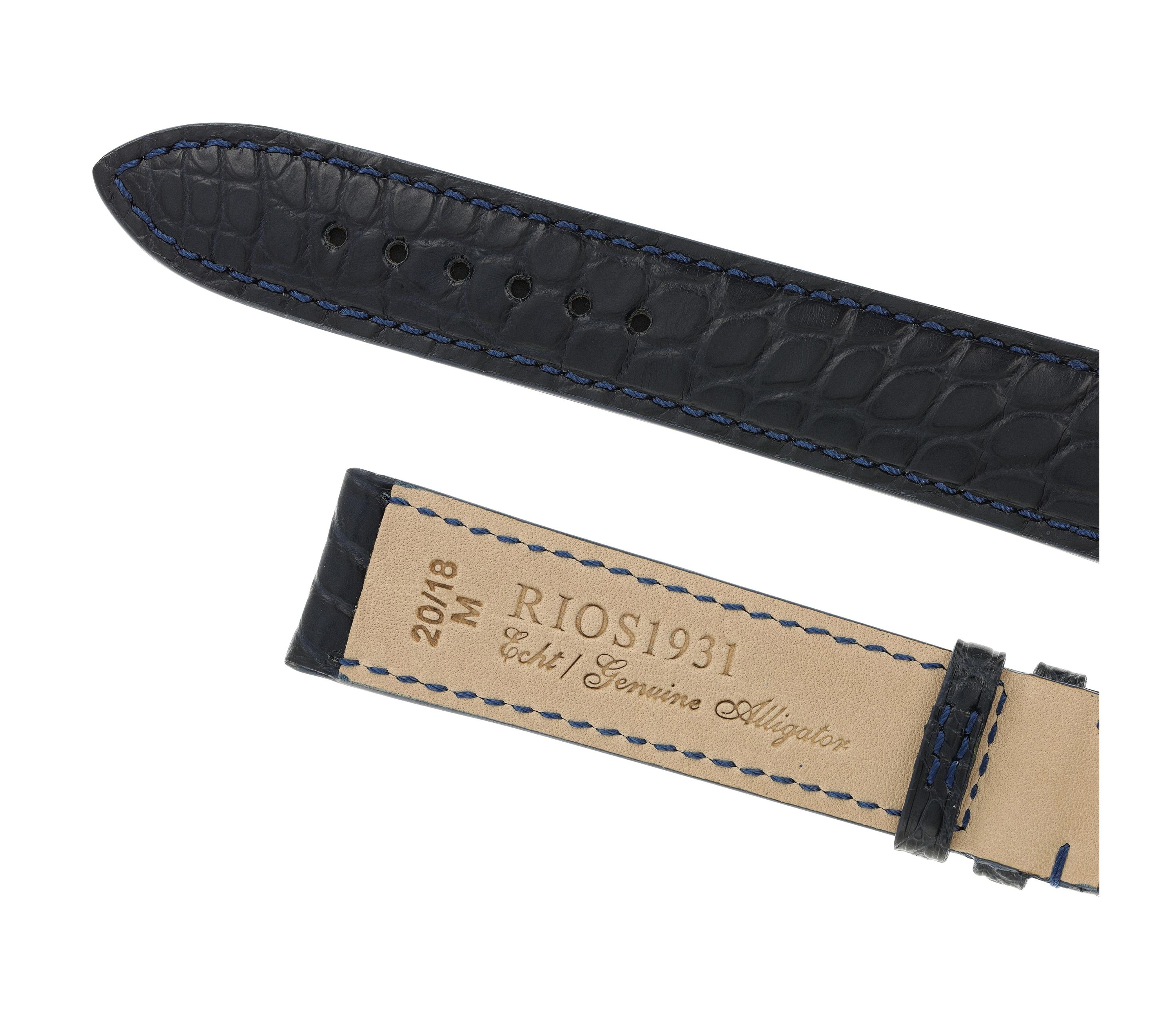 Horlogeband Prestige donkerblauw | passend voor Zenith
