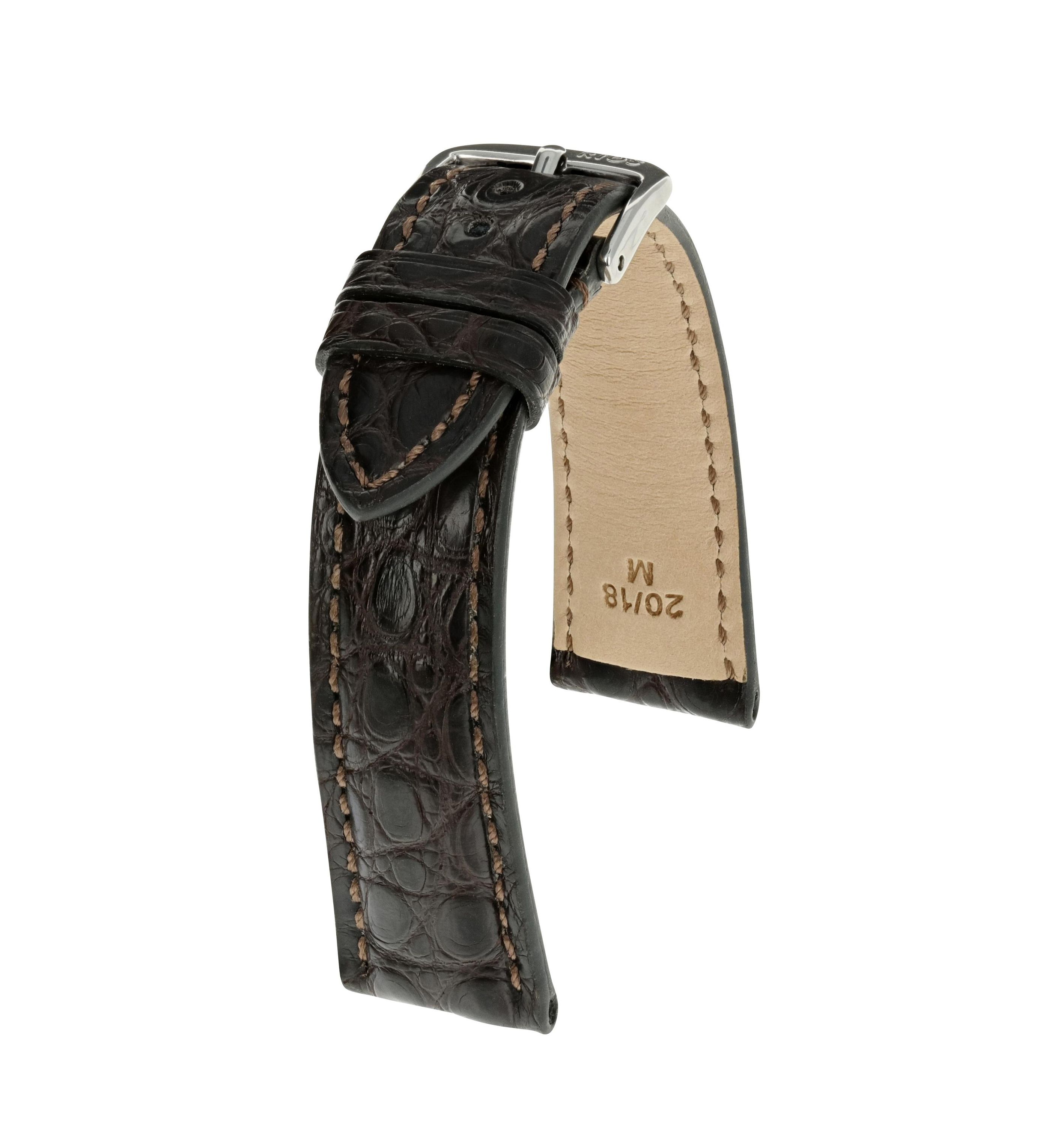 Horlogeband Imperial donkerbruin | voor Jaeger Le Coultre