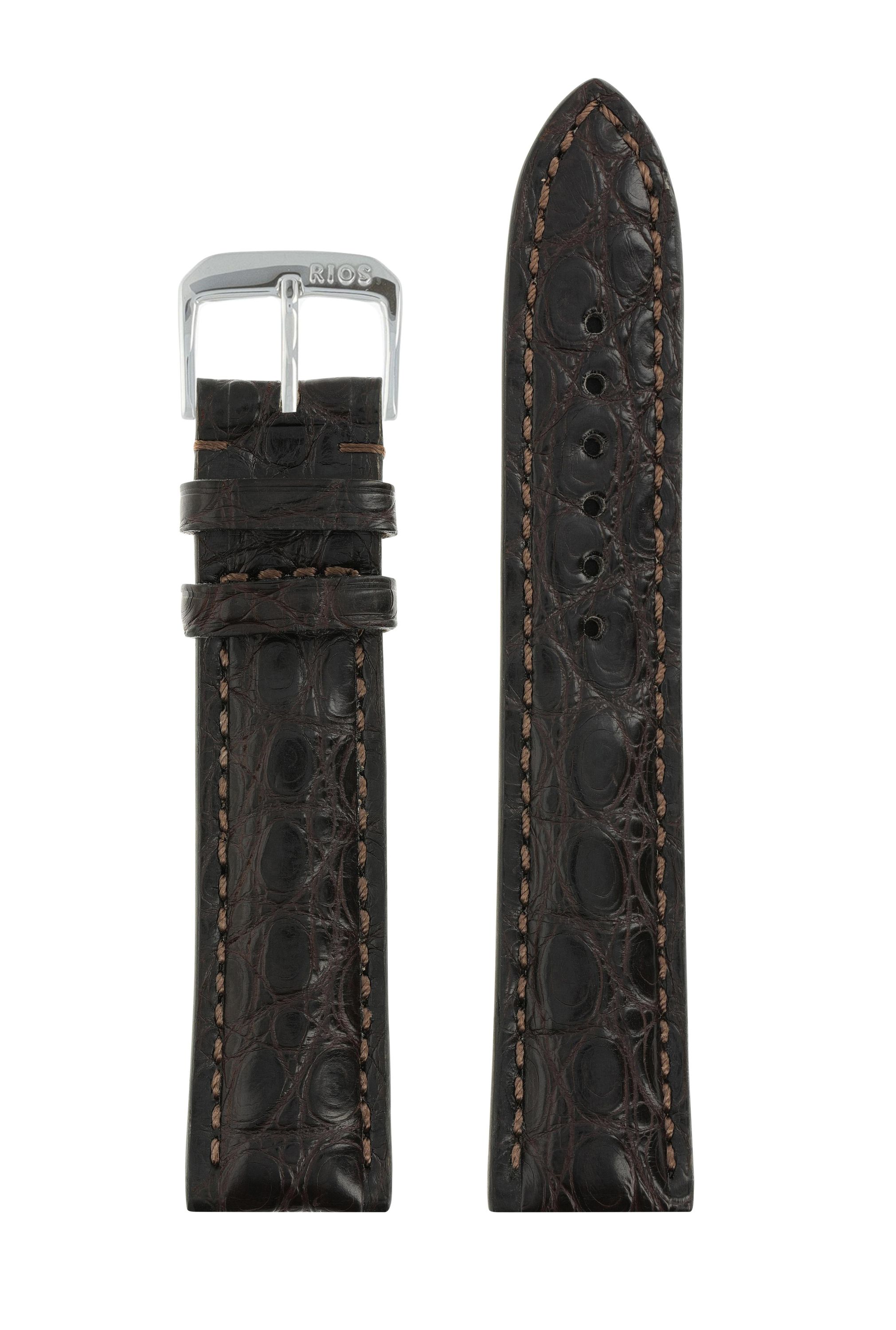 Horlogeband Imperial donkerbruin | voor Jaeger Le Coultre