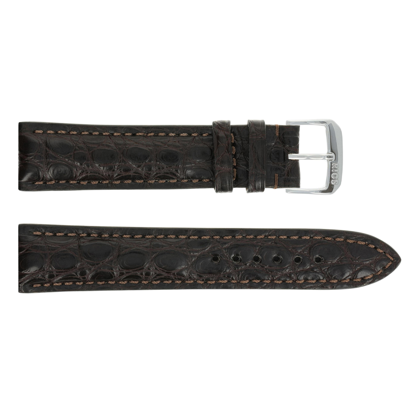 Horlogeband Imperial donkerbruin | voor Jaeger Le Coultre