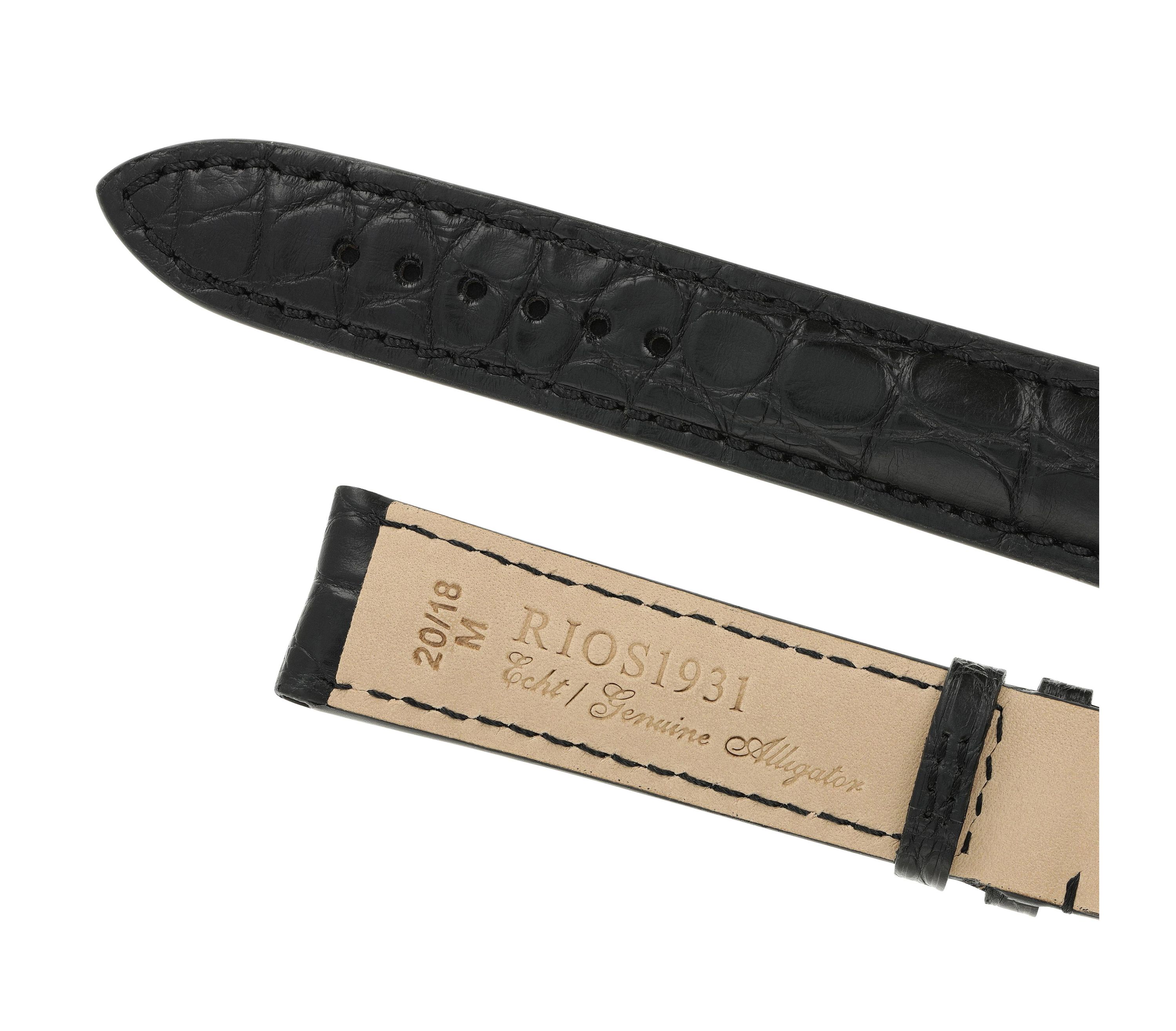 Horlogeband Imperial zwart | voor Raymond Weil