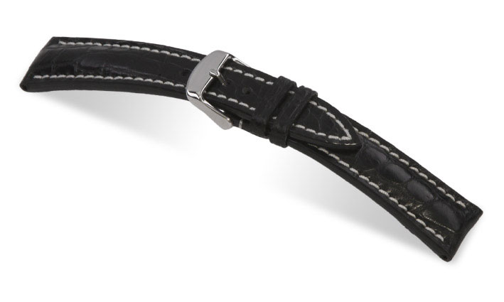 Horlogeband Ambassador zwart | voor Breitling horlogeband 