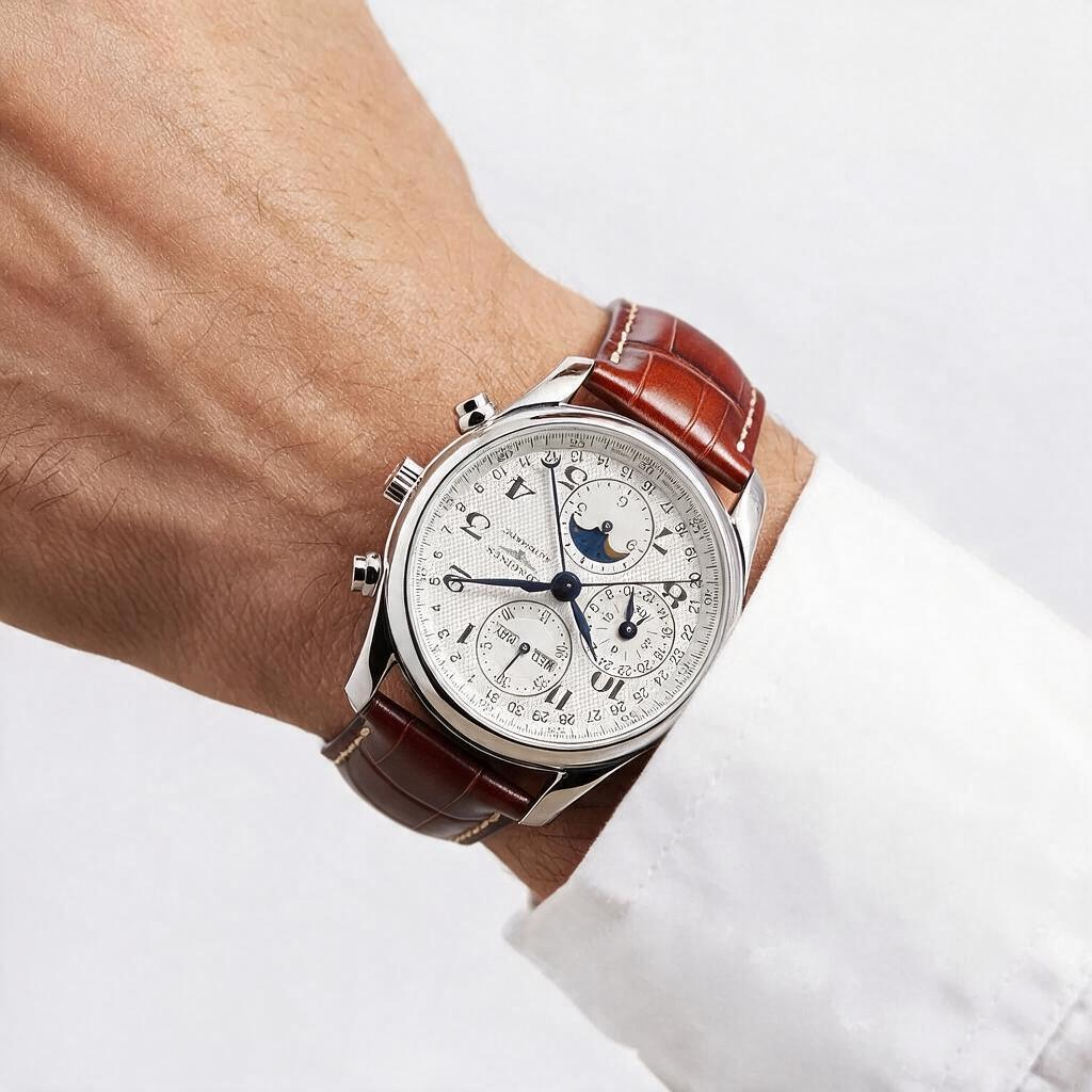 Horlogeband Connoisseur mahagoni | Voor Jaeger Le Coultre