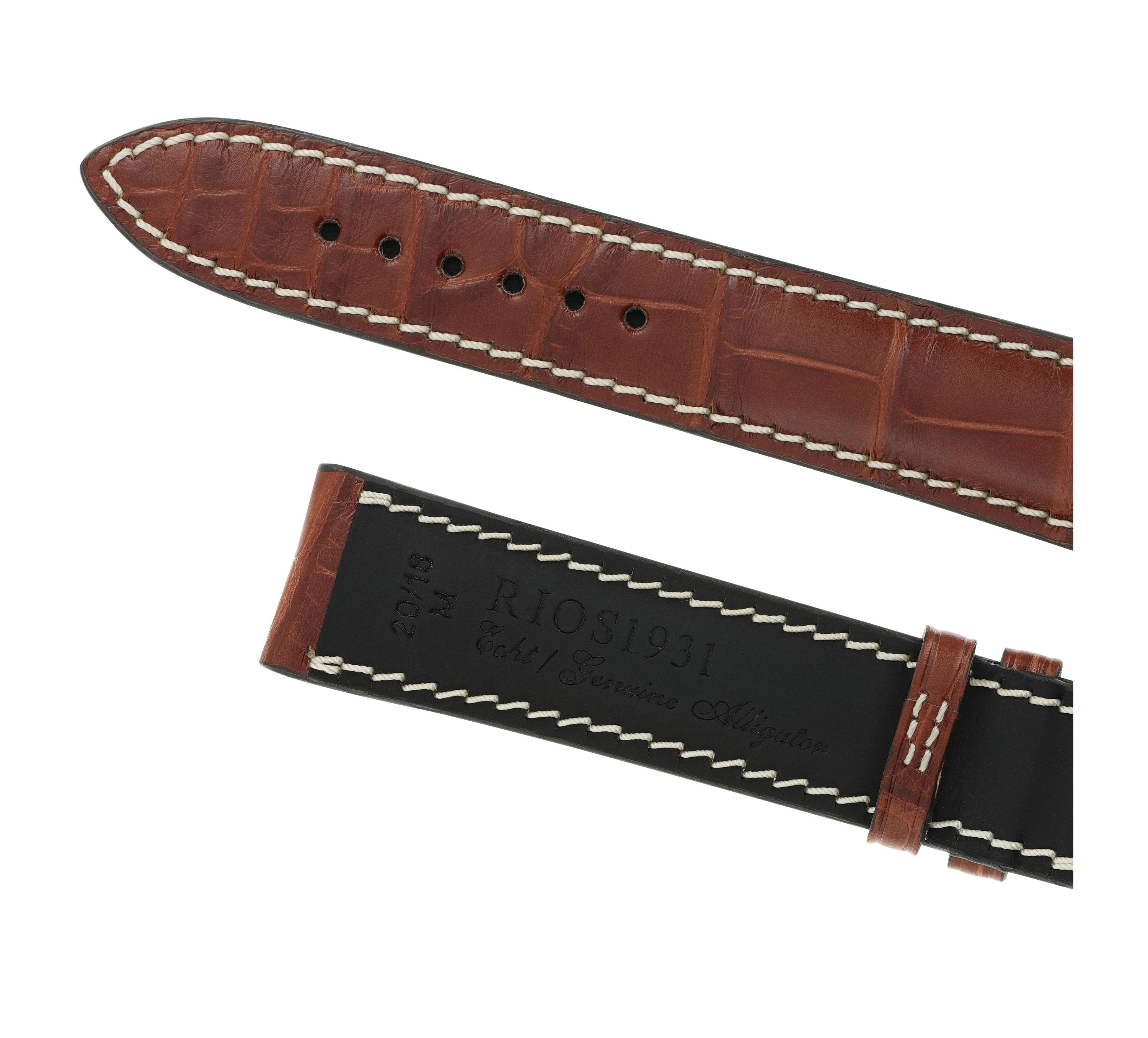 Horlogeband Connoisseur mahagoni | Voor Jaeger Le Coultre