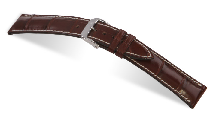 Horlogeband Connoisseur mahagoni | Voor Longines 