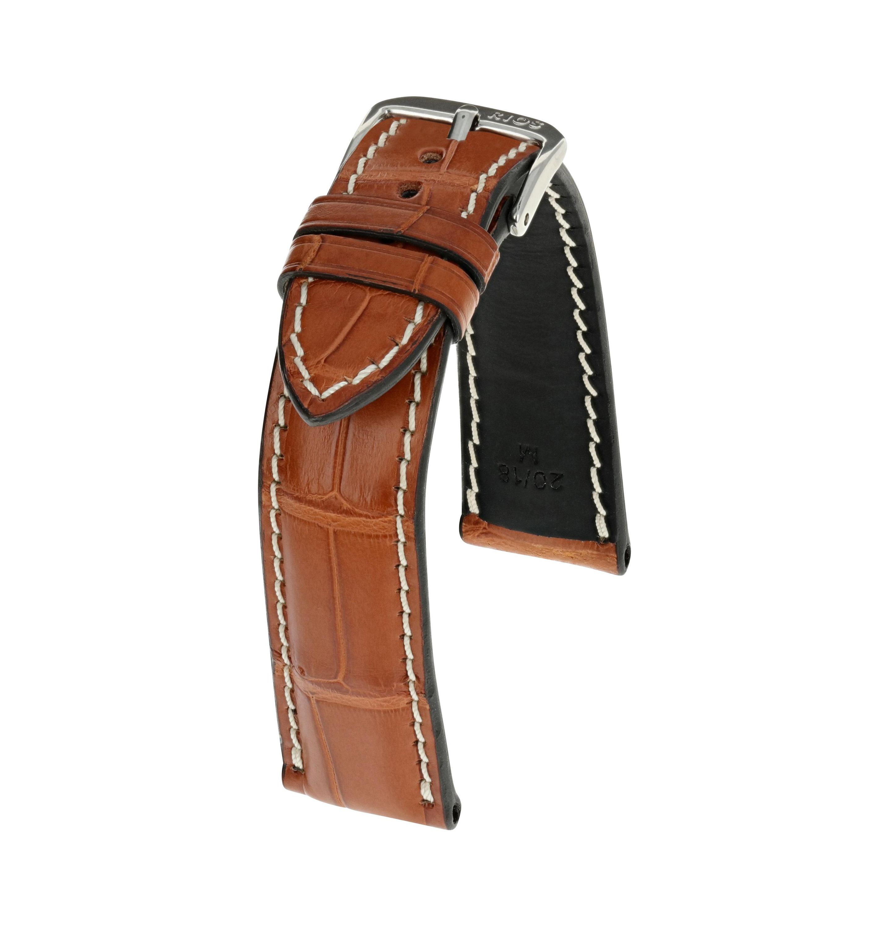 Horlogeband Connoisseur cognac | Voor IWC