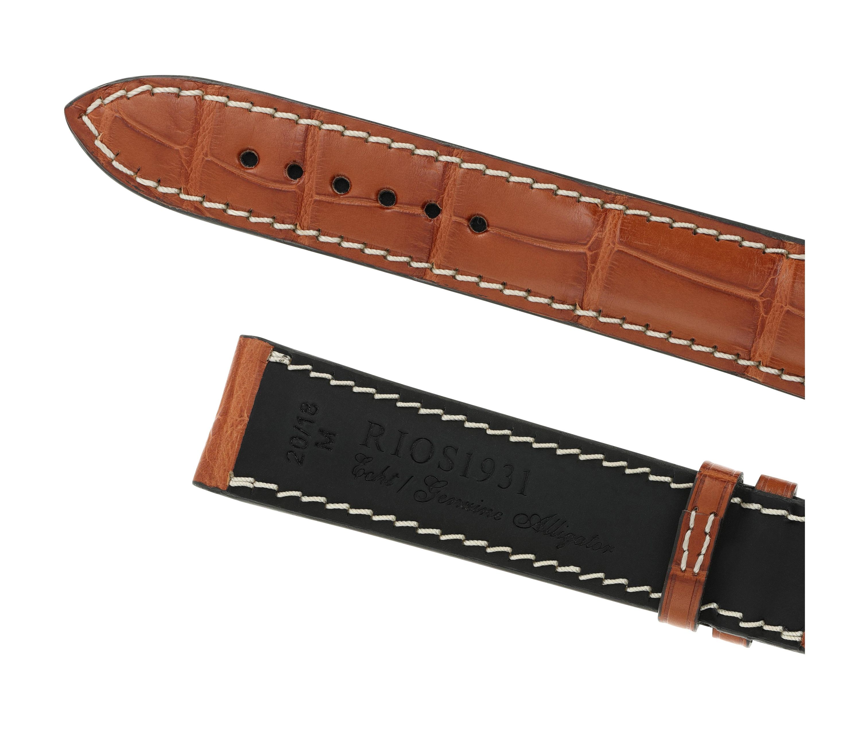 Horlogeband Connoisseur cognac | Voor Chronoswiss