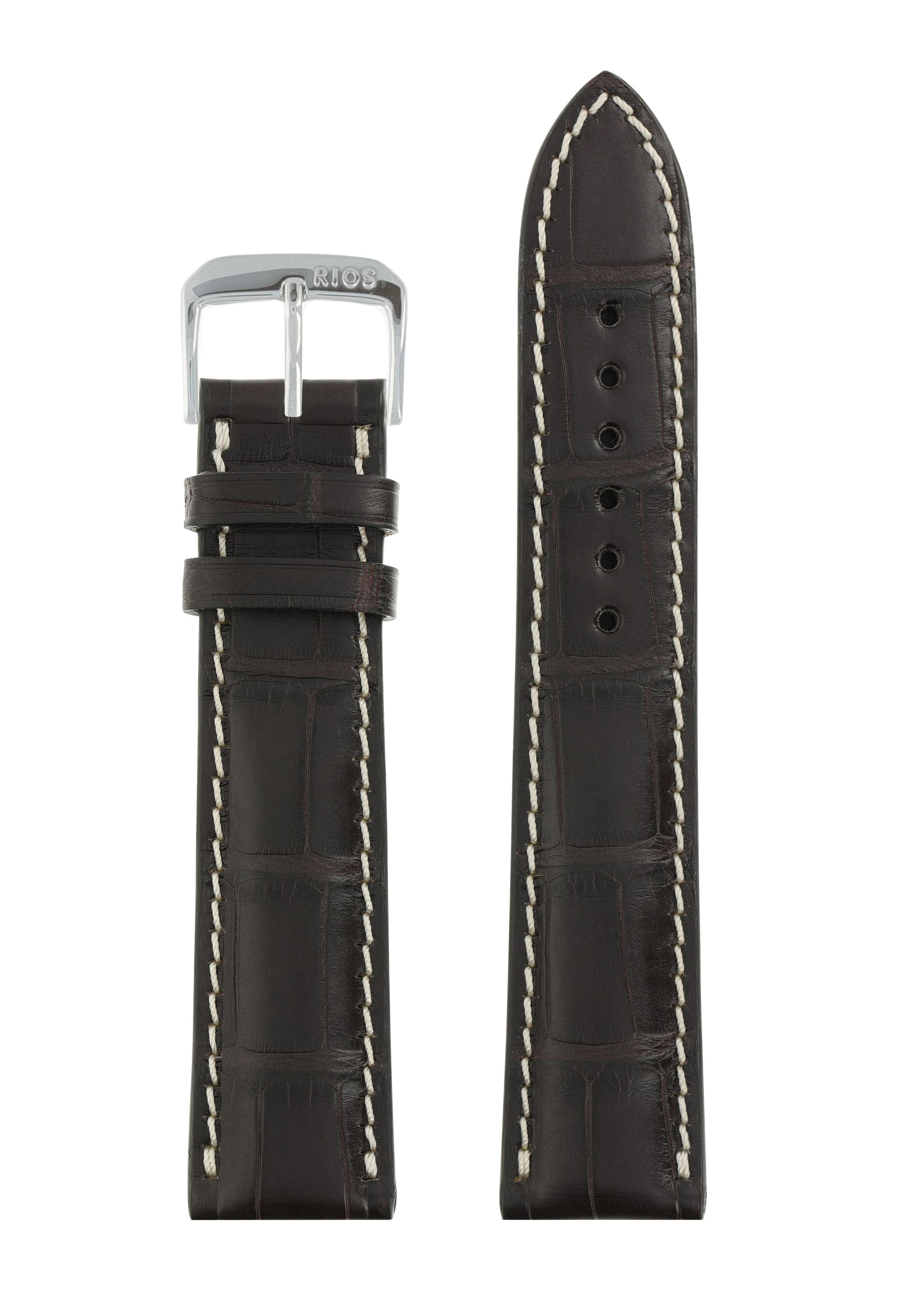 Horlogeband Connoisseur donkerbruin | Voor Jaeger Le Coultre
