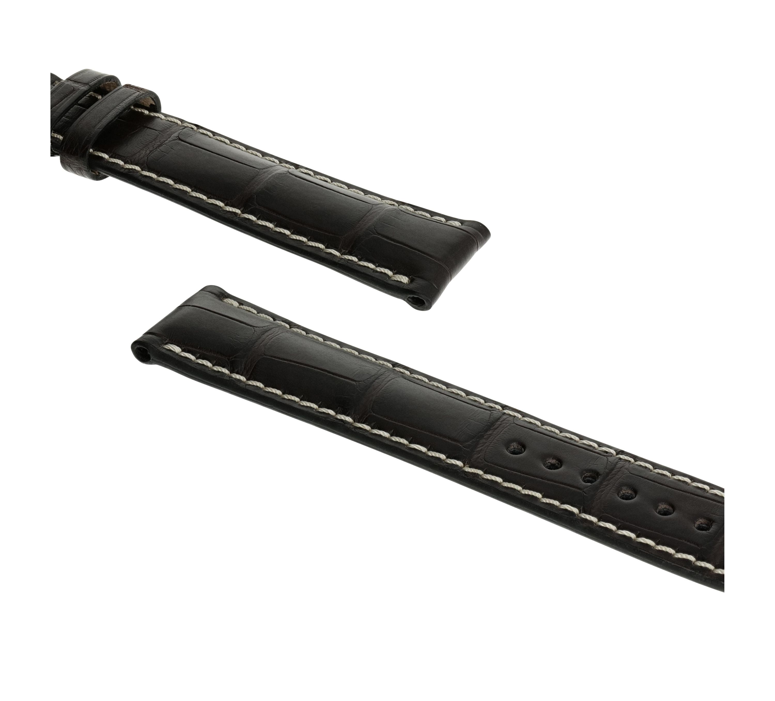 Horlogeband Connoisseur donkerbruin | Voor Jaeger Le Coultre