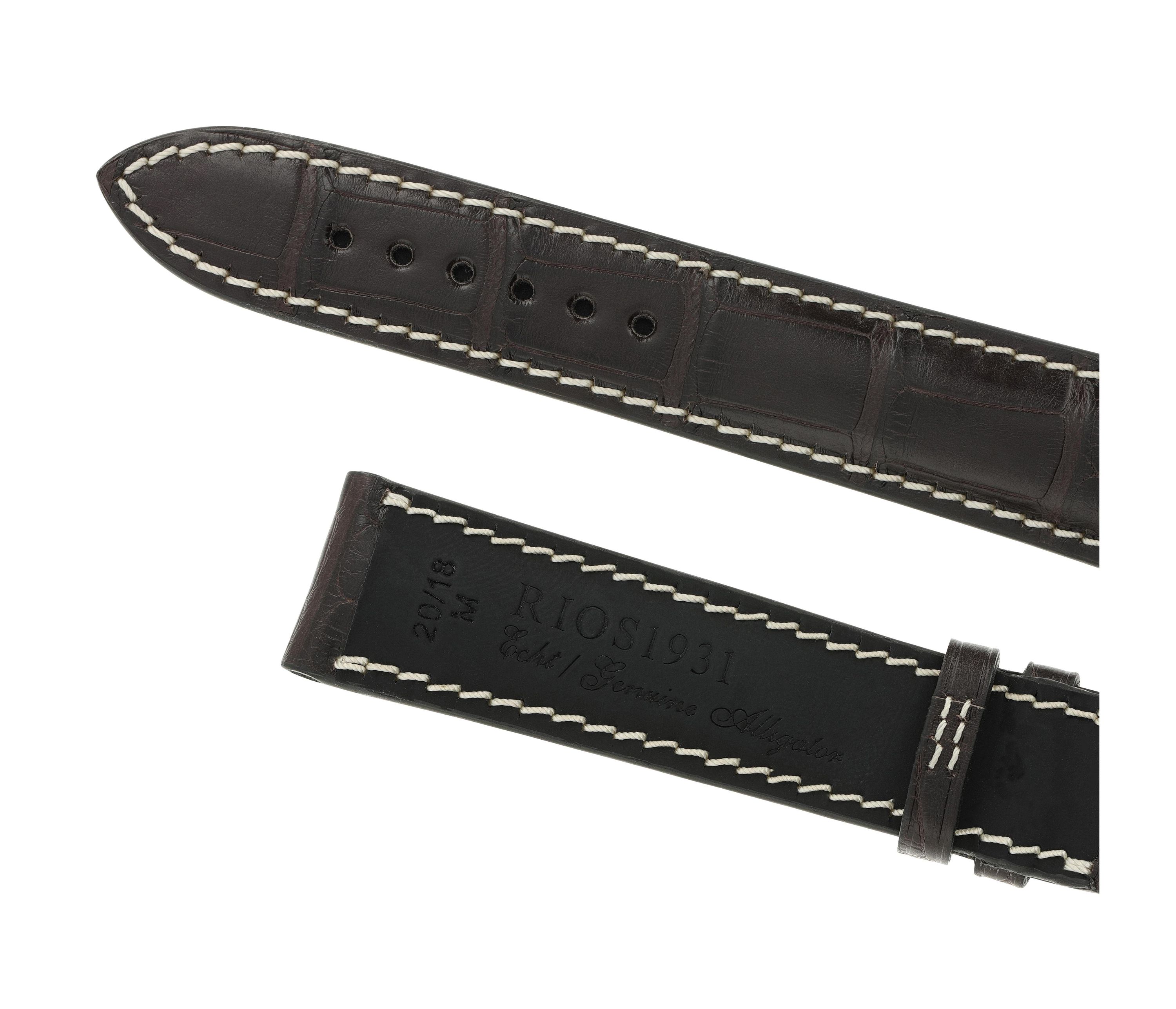 Horlogeband Connoisseur donkerbruin | Voor Jaeger Le Coultre