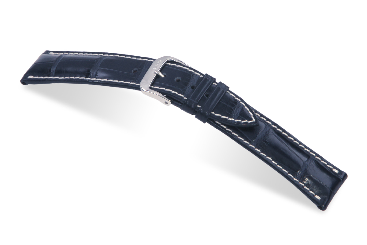 Horlogeband Connoisseur donkerblauw | Voor Chopard 