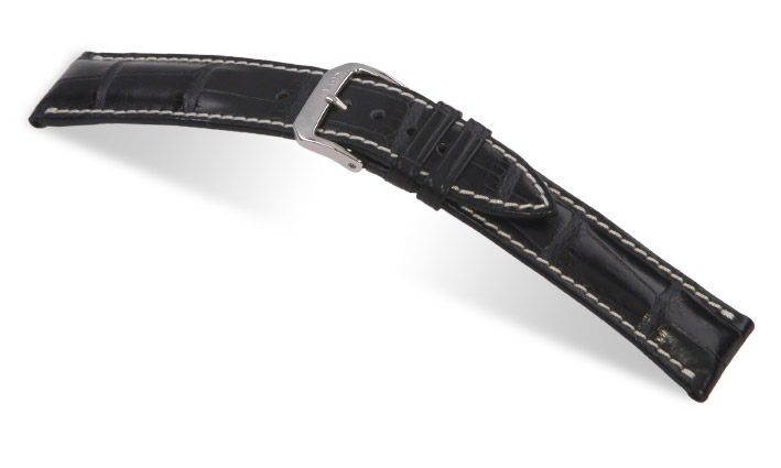 Horlogeband Connoisseur donkerblauw | Voor Glashütte Original 