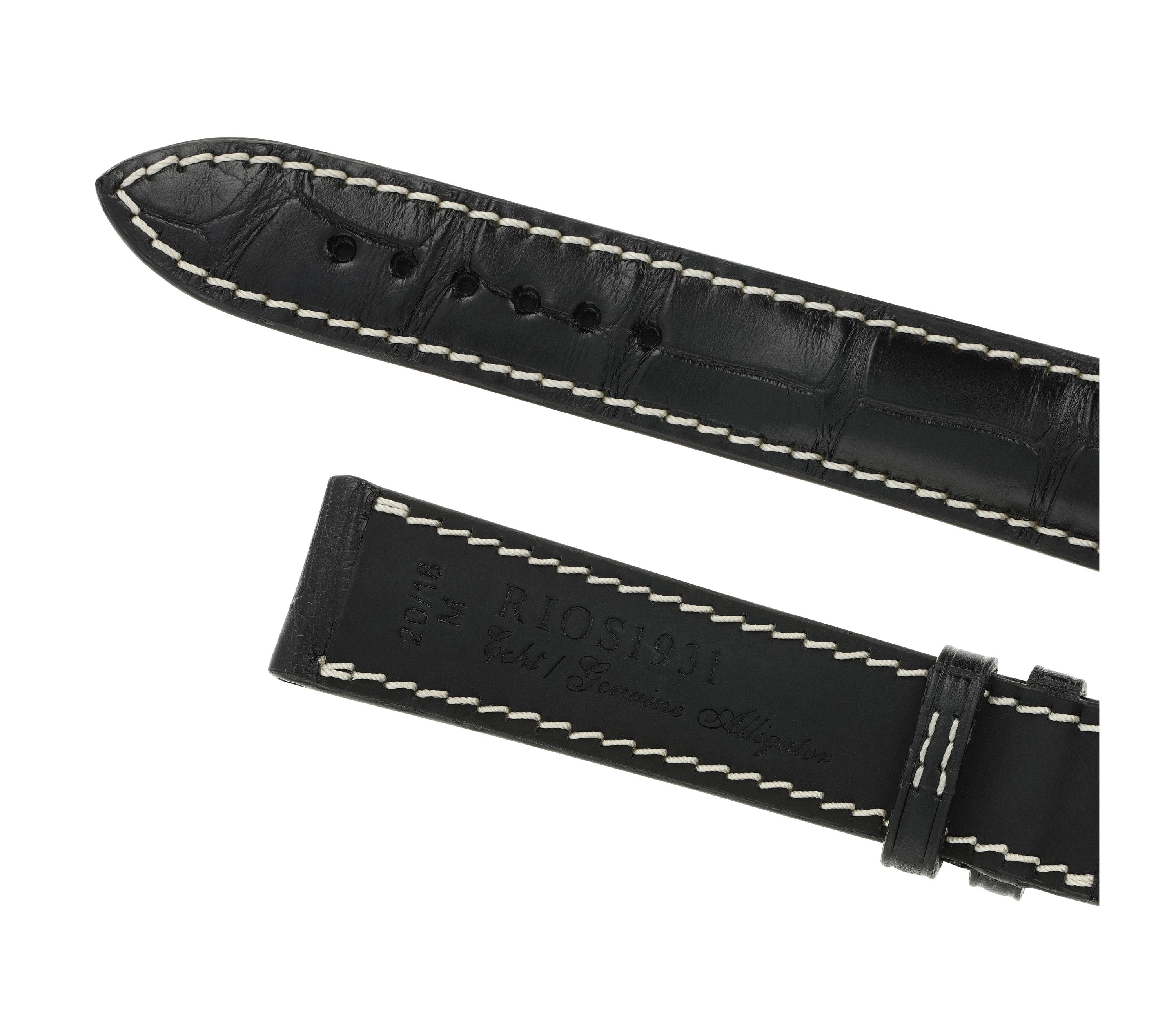 Horlogeband Connoisseur zwart | Voor Montblanc