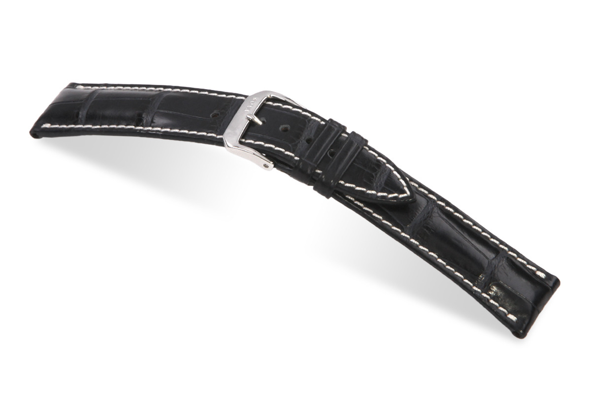 Horlogeband Connoisseur zwart | Voor Chopard 