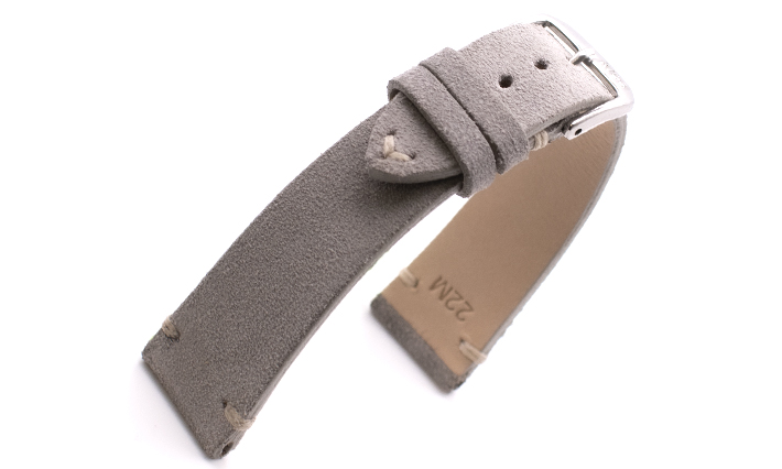 Suede horlogebandje Hudson grijs | voor Armani