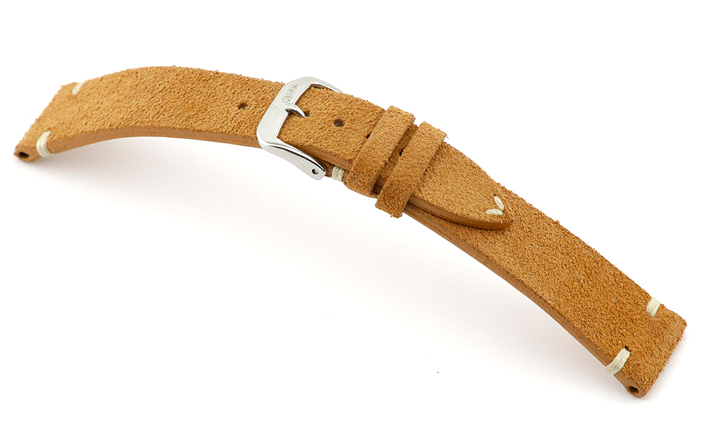 Suede horlogebandje Hudson cognac | voor Junghans