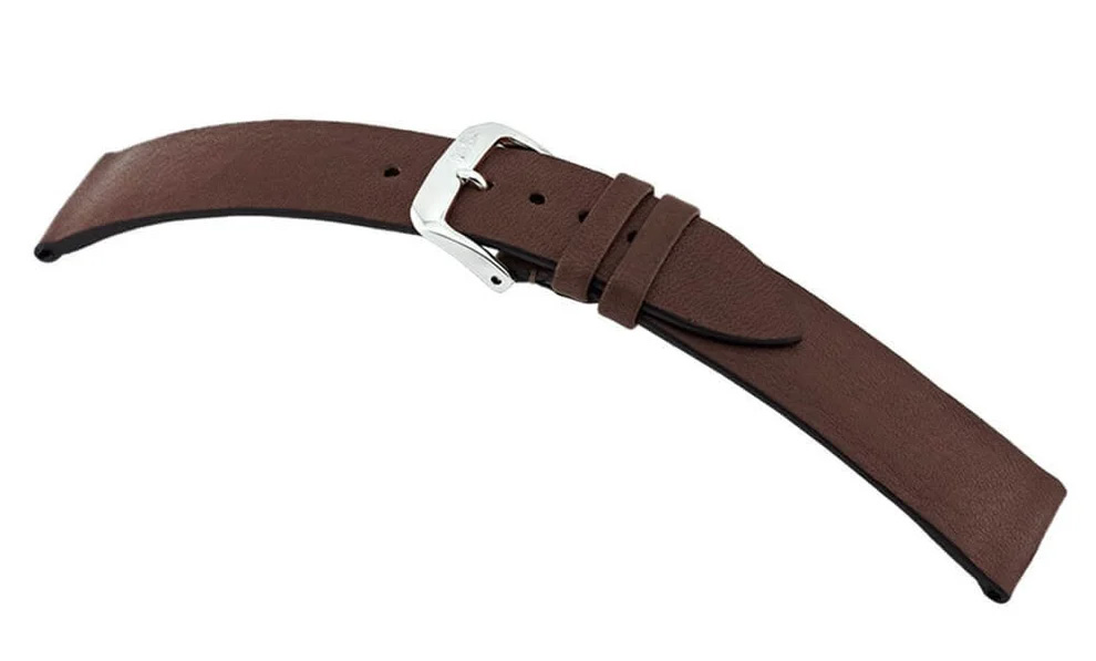 Horlogeband Kempten donkerbruin | Gecertificeerd Bioleer 