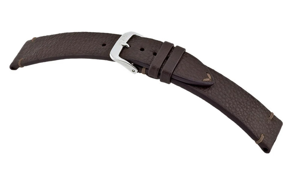 Horlogeband Mittenwald donkerbruin | Gecertificeerd Bioleer 