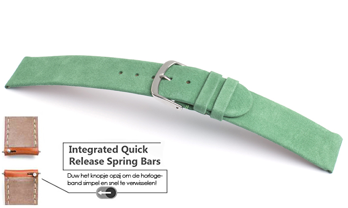 Horlogeband Tennessee groen | voor Fossil Q