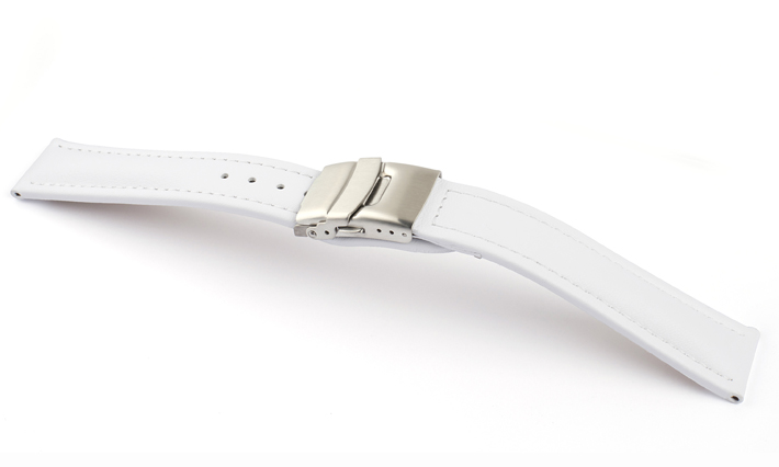 Horlogeband Basel Klep TIT Wit | voor Timex