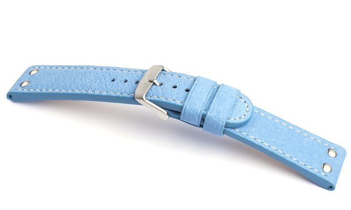 Horlogeband Flieger 2X2 lichtblauw | voor Certina 