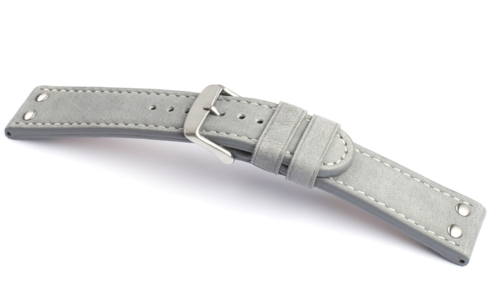 Horlogeband Flieger 2X2 grijs | voor TW Steel 