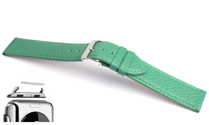 Horlogebandje Kuba grasgroen | voor Apple watch 