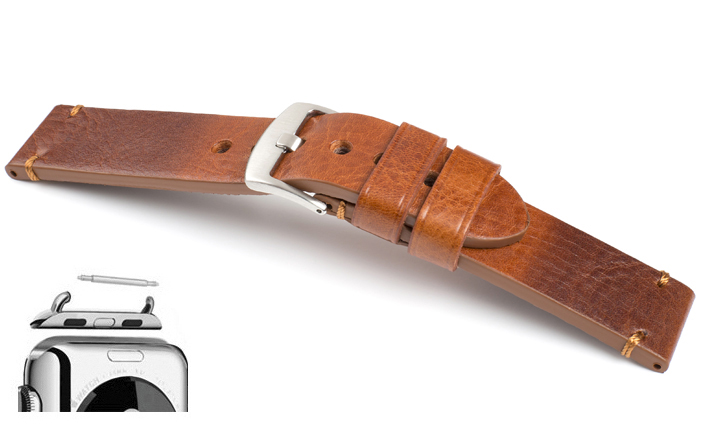 Horlogebandje Ruka roestbruin | voor Apple watch 