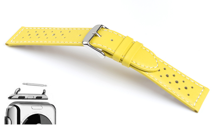 Horlogebandje Chur 246 geel | voor Apple watch 