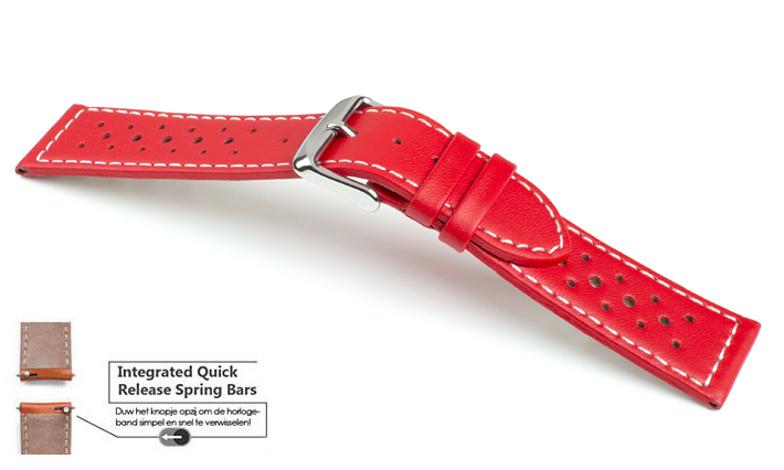 Horlogebandje Chur 246 rood | voor Motorola Moto 