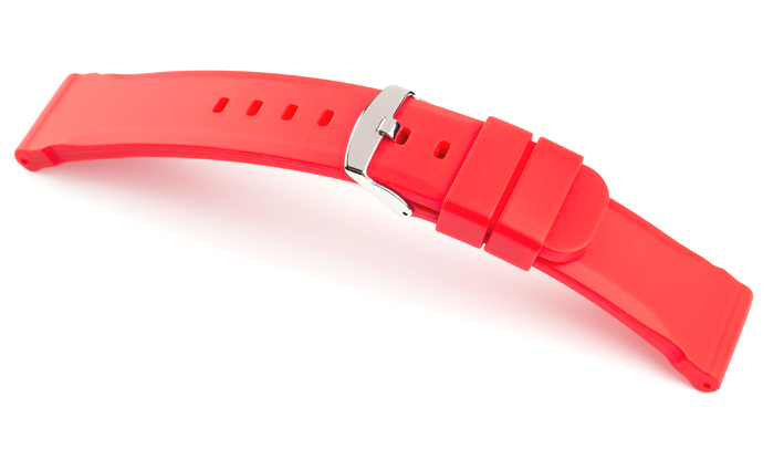 Horlogeband Silicone Chrono rood | Horlogebanden Specialist 