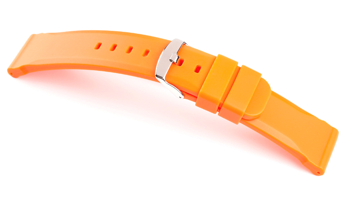 Horlogeband Silicone Chrono oranje | de Horlogebanden Specialist 