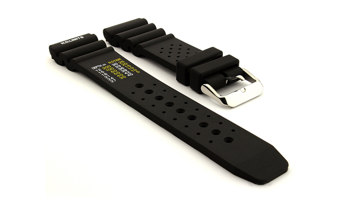 Horlogeband rubber Promaster zwart | de Horlogebanden Specialist