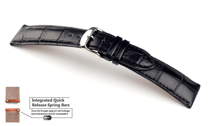 Horlogeband Arizona zwart | voor Fromanteel 