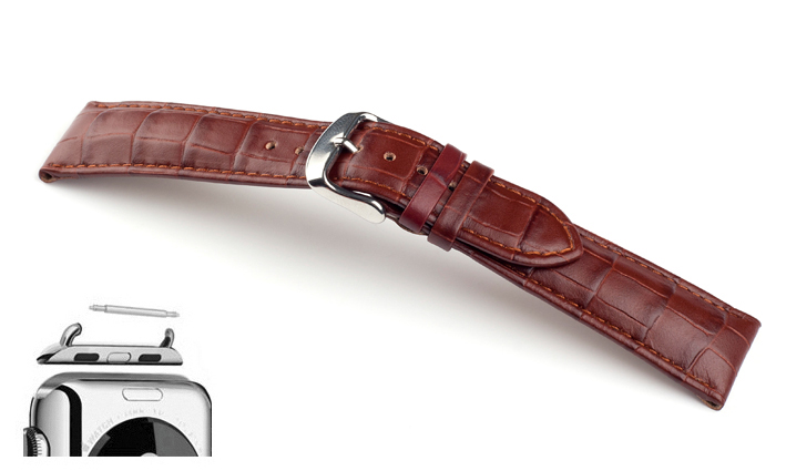 Horlogeband Arizona mahagoni | voor Apple watch 