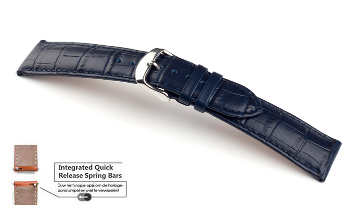 horlogeband blauw 