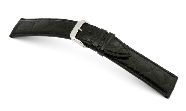 Horlogeband Bahamas zwart | voor Seiko 