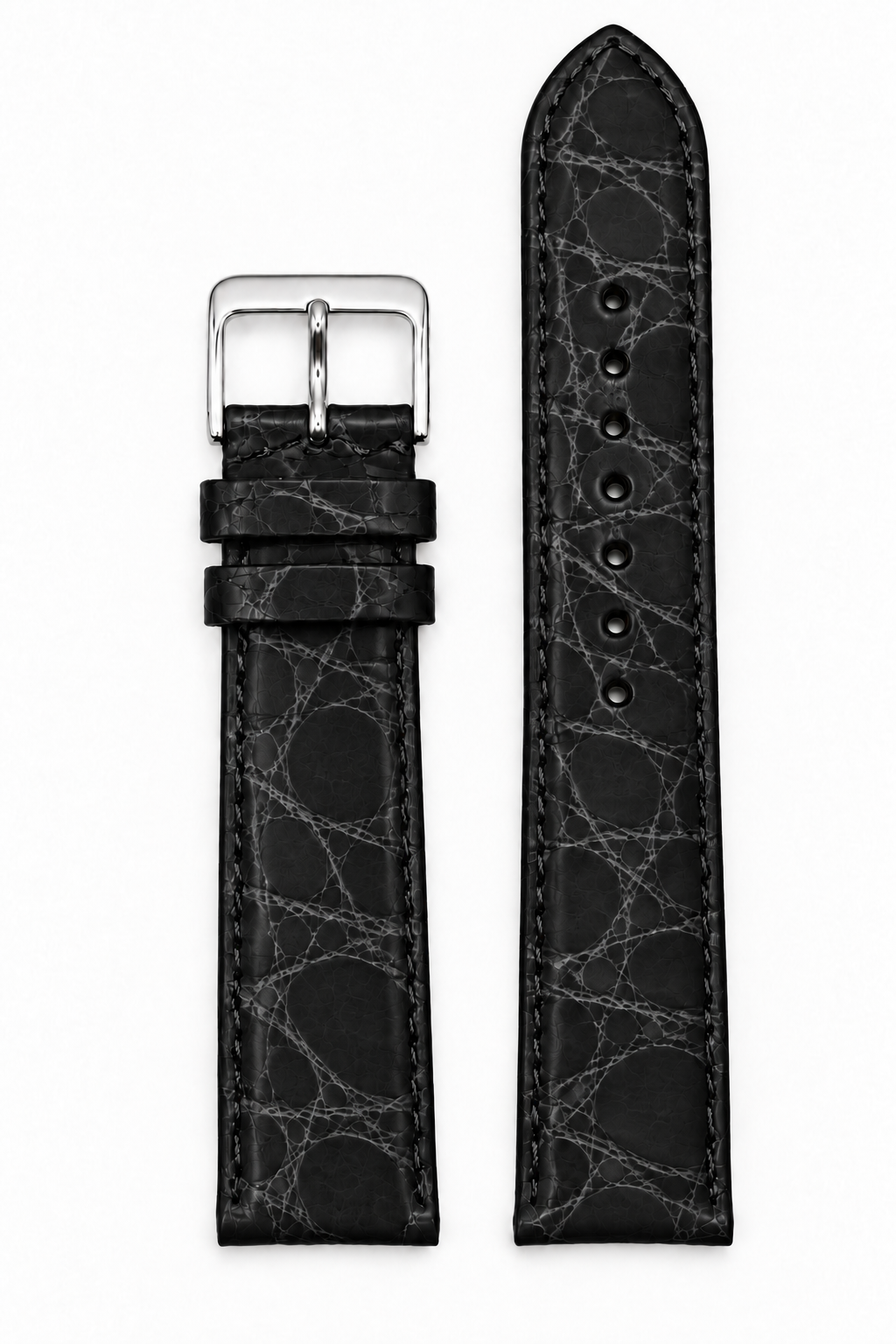 Horlogeband Bahamas zwart | voor Frederique Constant