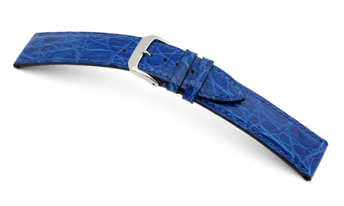 Horlogeband Bahamas azuurblauw | voor Omega