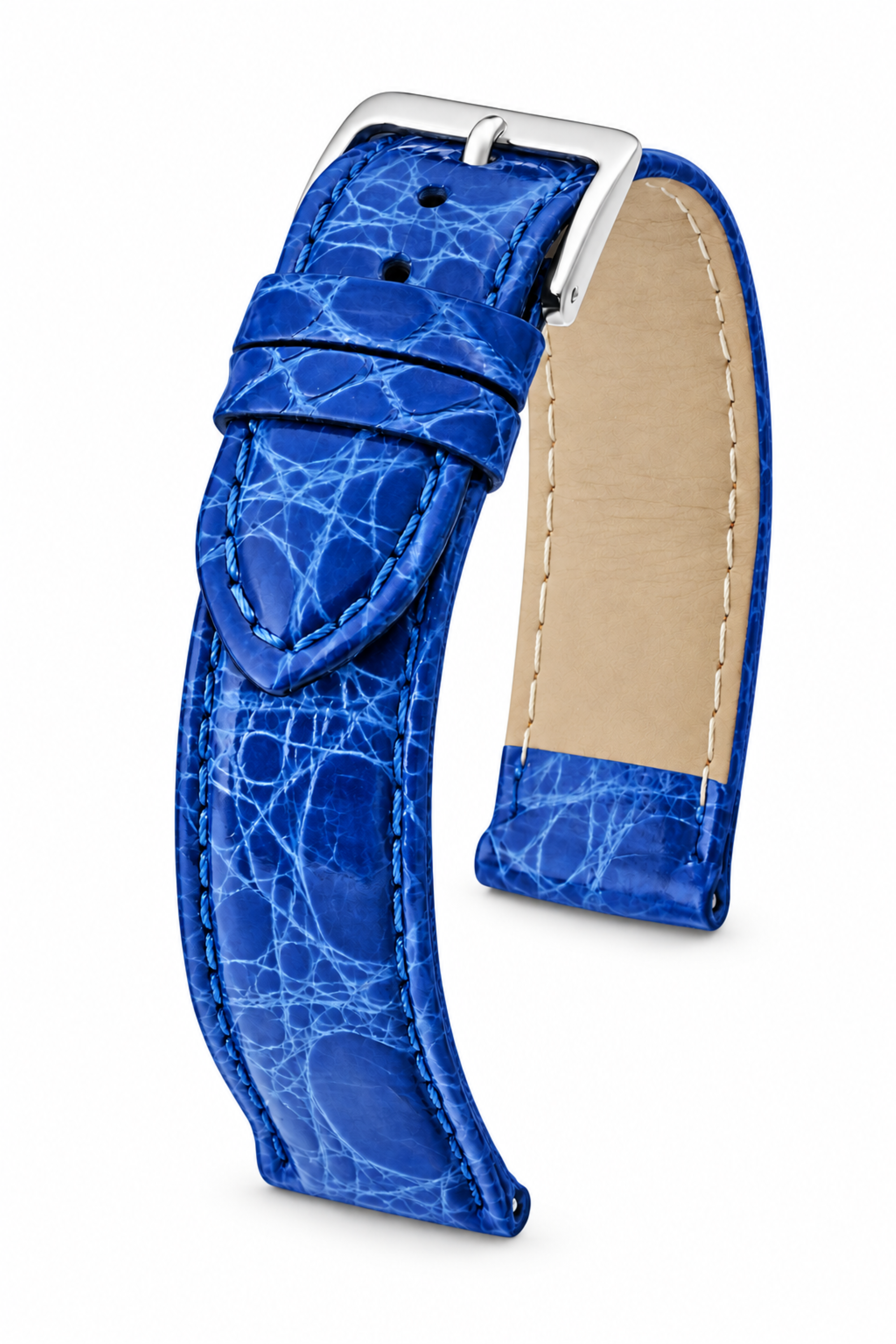 Horlogeband Bahamas azuurblauw | voor Junghans