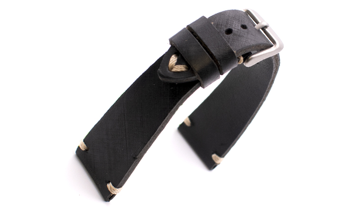 Horlogeband Vintage zwart | voor Omega