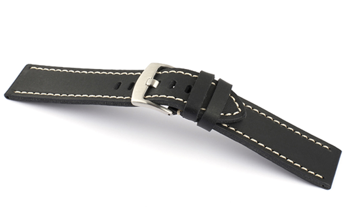 Horlogeband Vintage Classic zwart | voor Omega