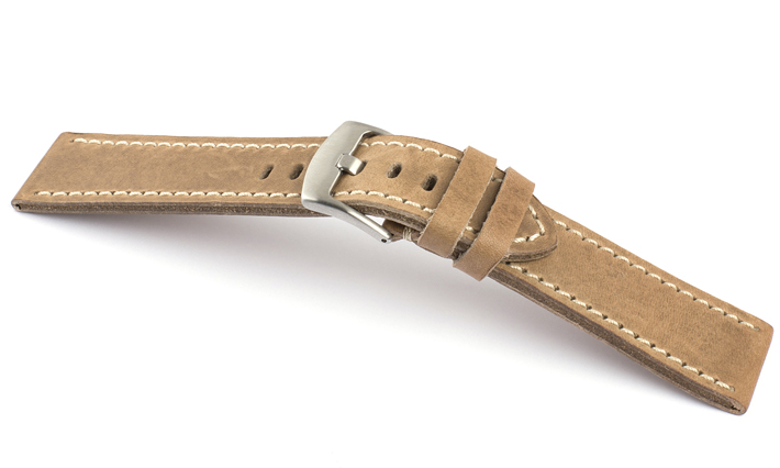 Horlogeband Vintage Classic natur | voor Leer